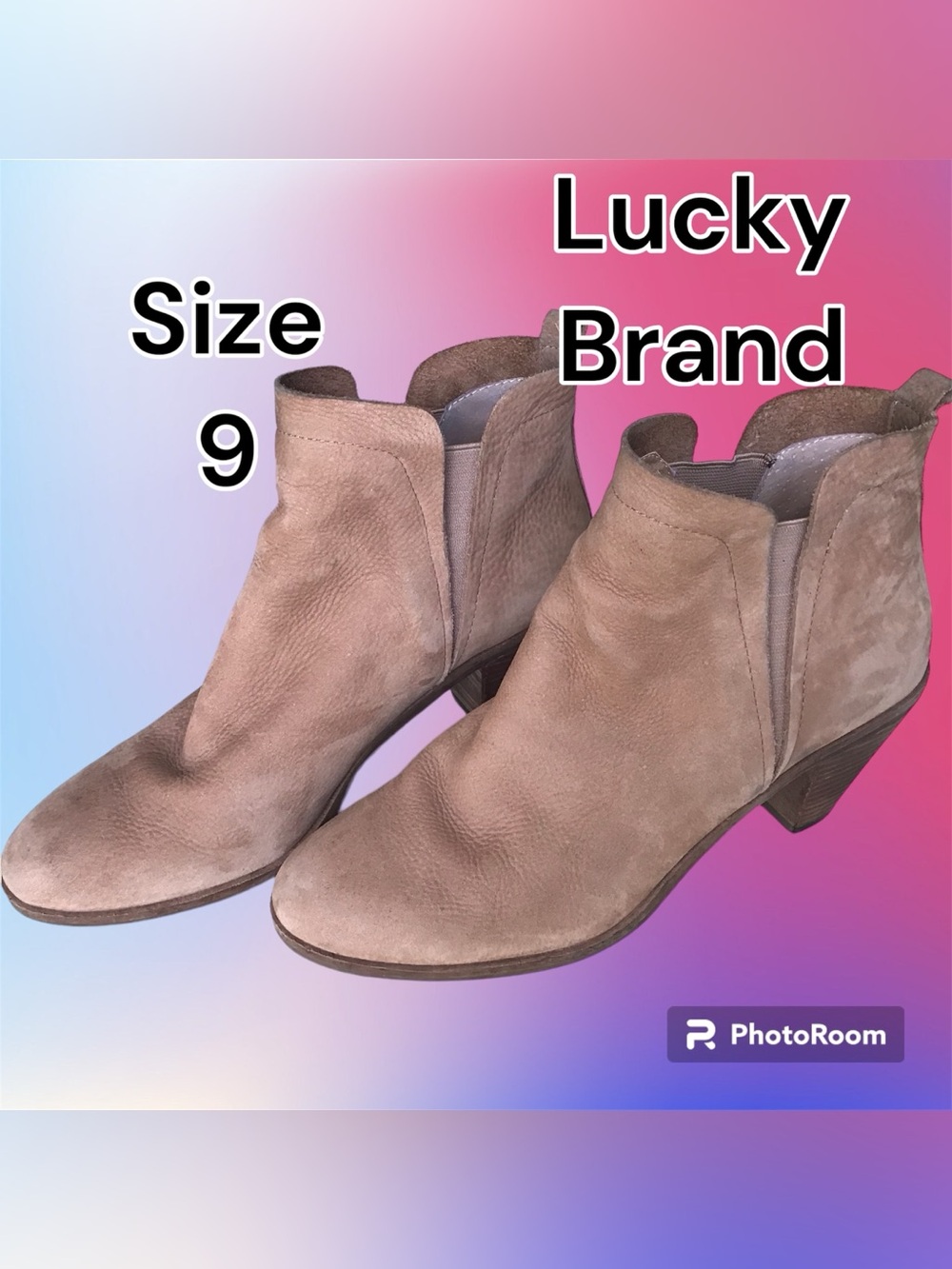 Lucky Brand Tan Suede Ankle Boots